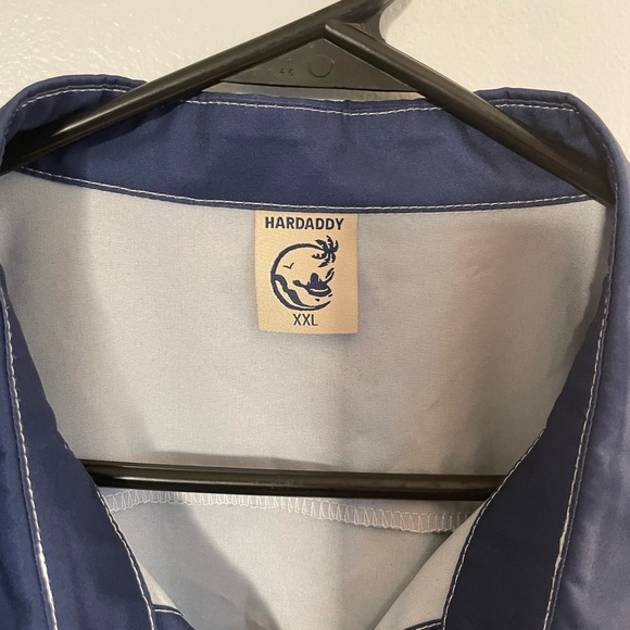 Hardaddy BBQ’ing Rooster with Beer button down with pocket size XXL - Picture 4 of 5